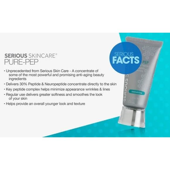 Serious Skincare Pure Pep Concentrate 30% Pure Peptide & Neuropeptide 1 fl oz - Picture 3 of 11